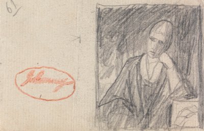 Woman Resting Her Head on a Bent Arm by George Romney